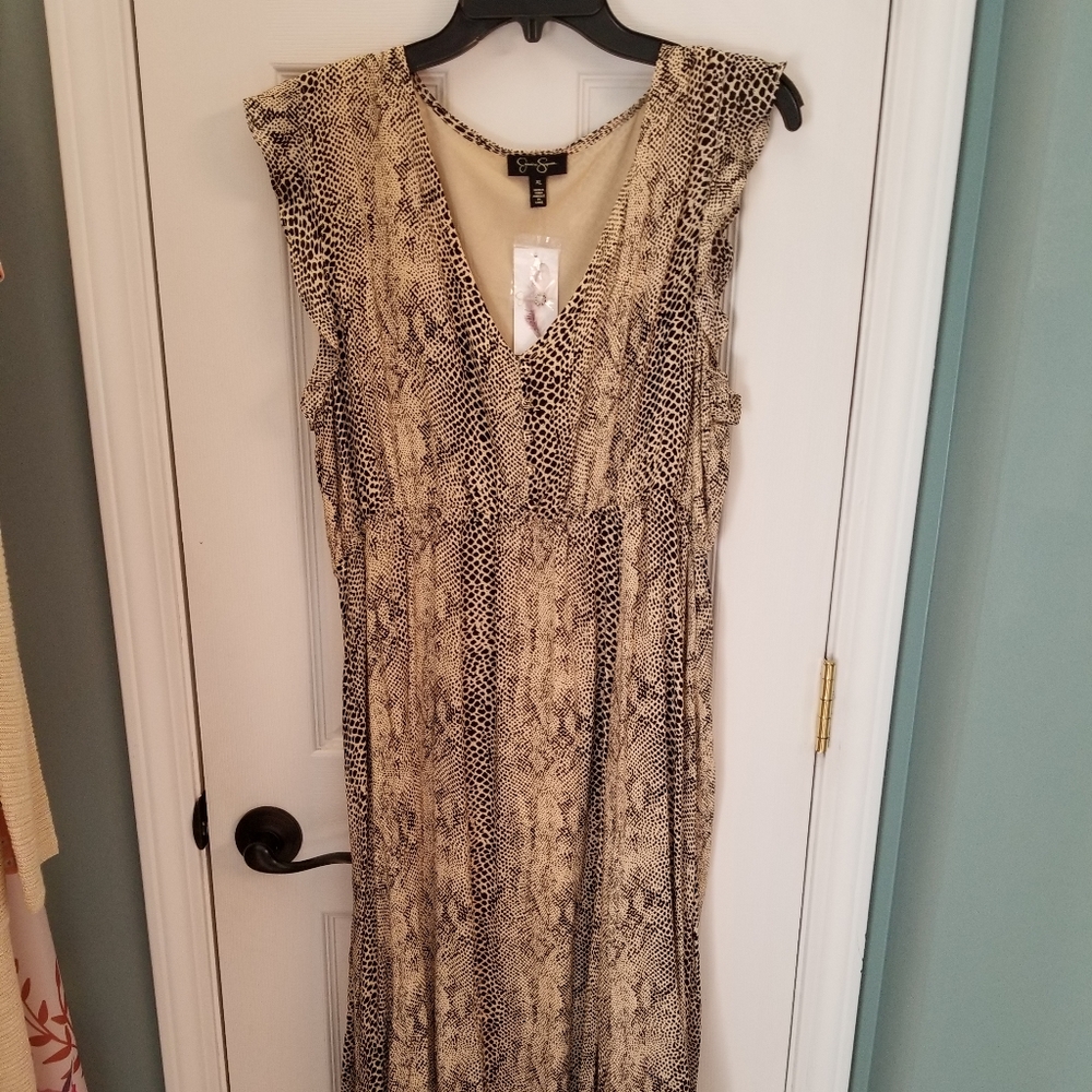Jessica Simpson snakeskin dress